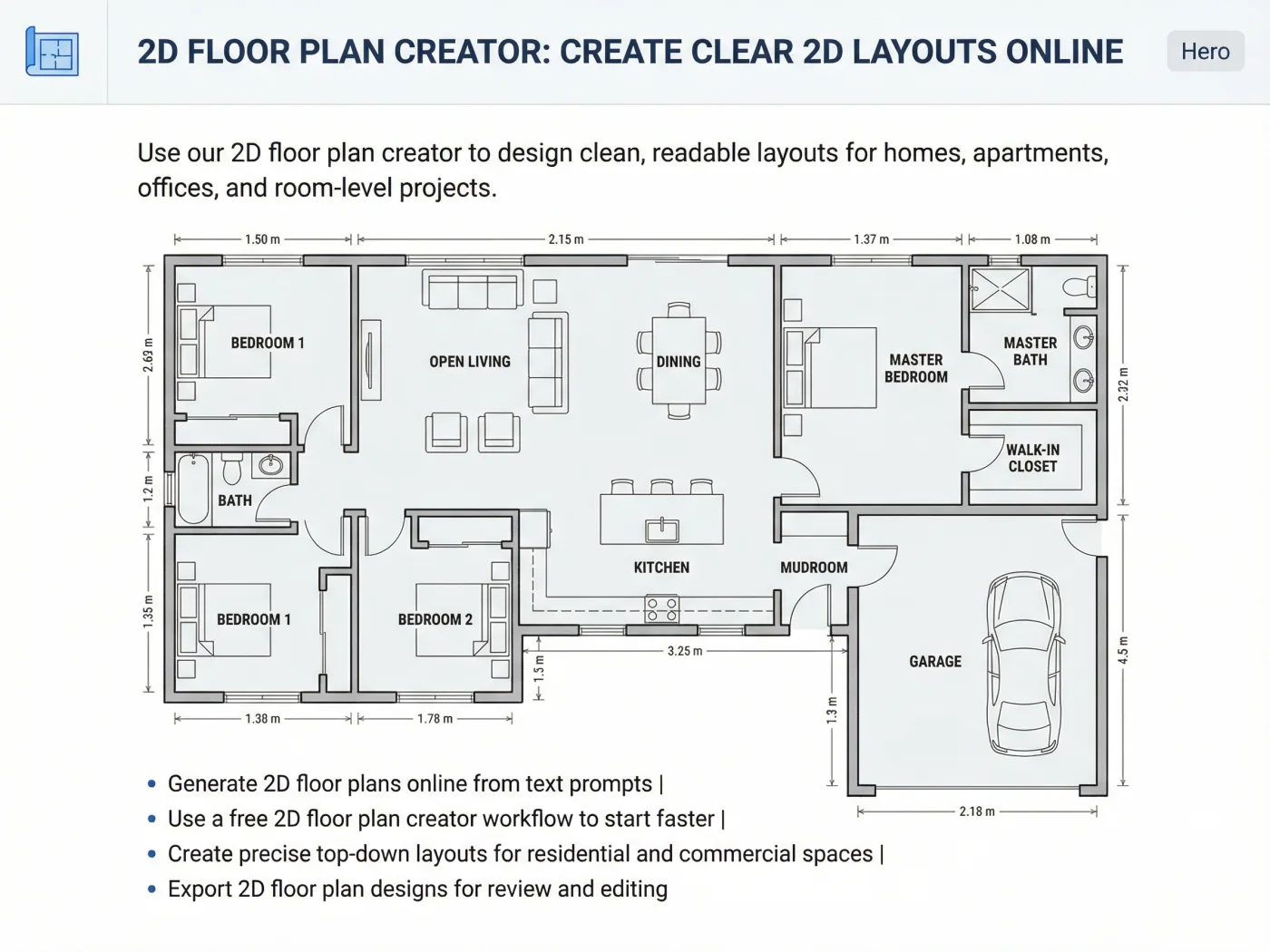 2D floor plan design inspiration