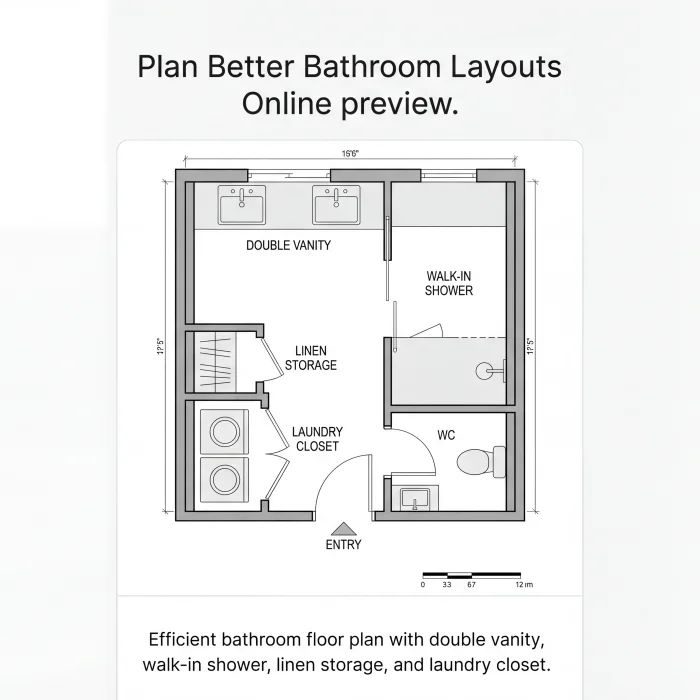 Bathroom plan visualization