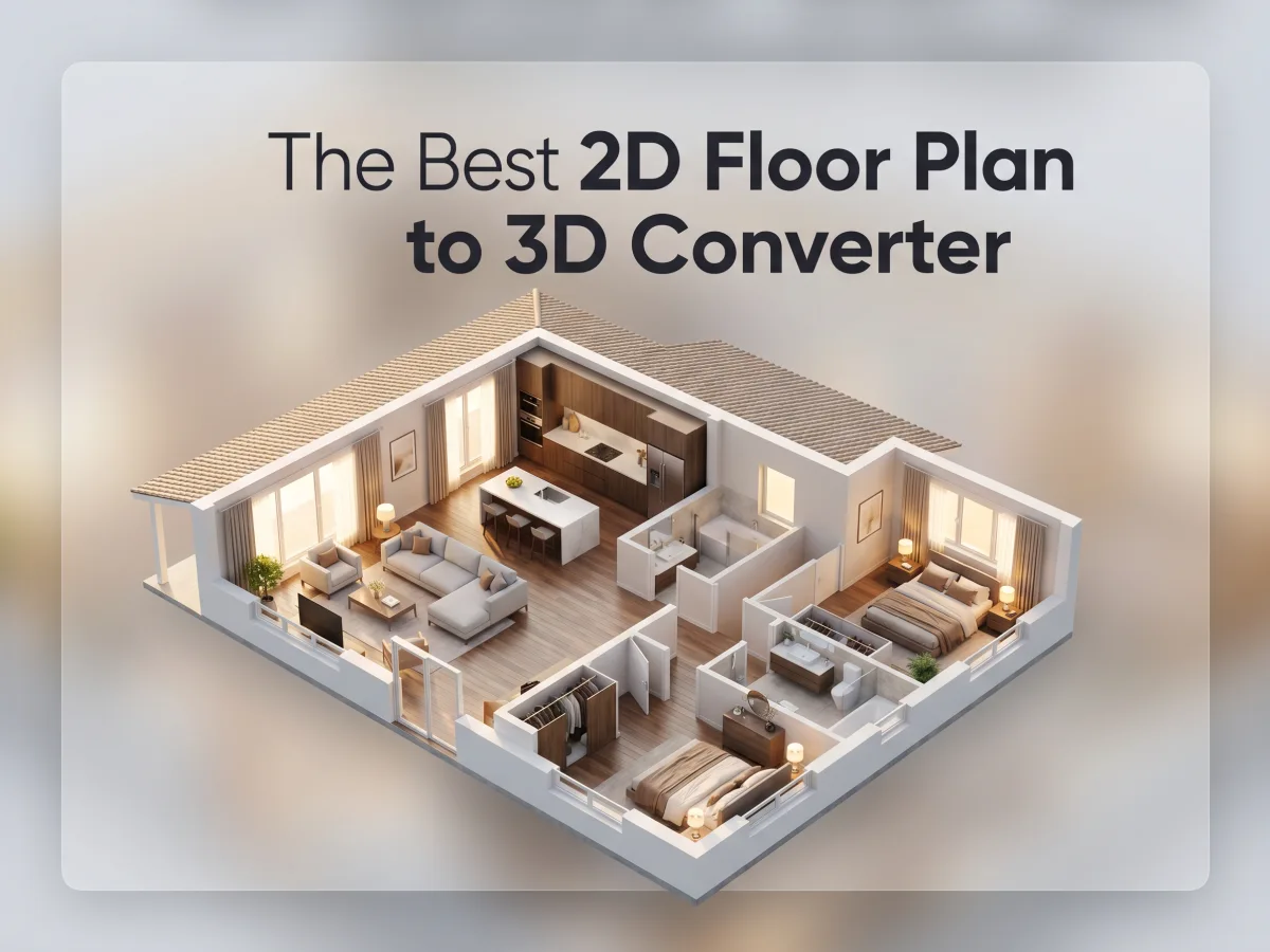 3D floor plan visualization showing realistic furniture and lighting
