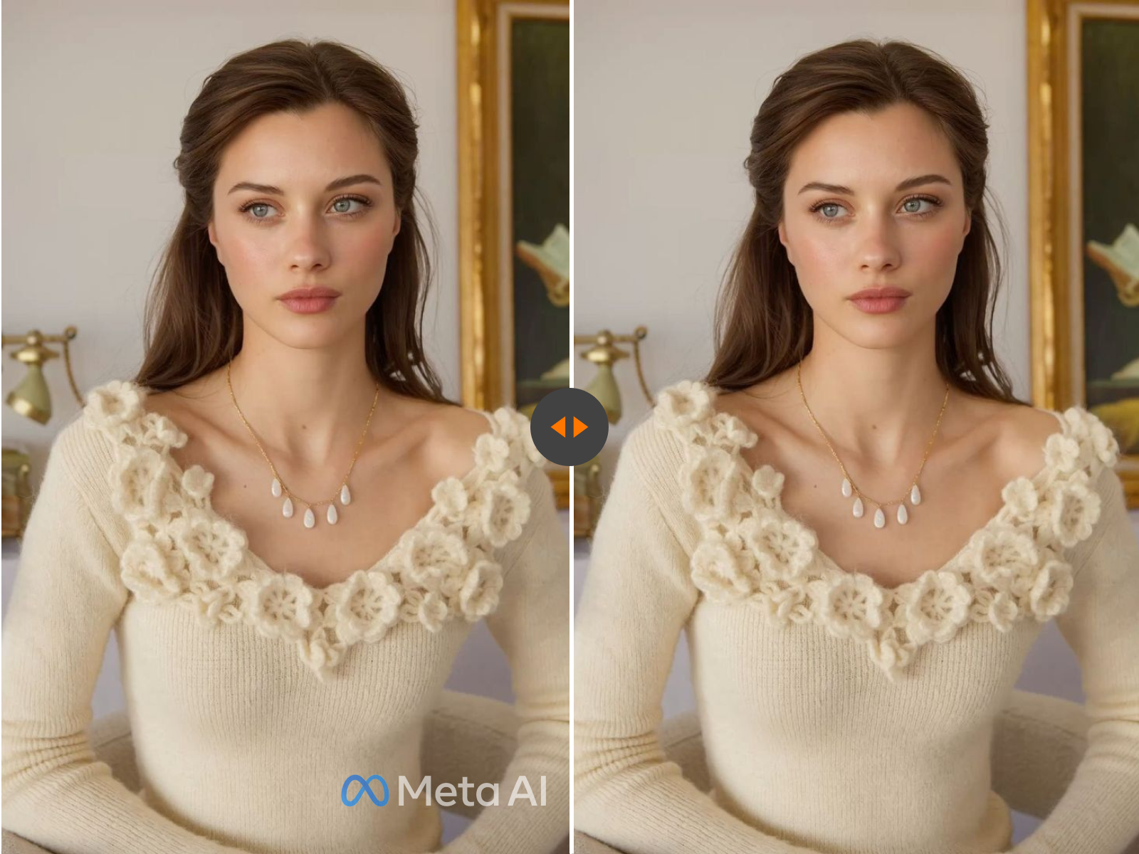 Meta AI watermark removal best-case example