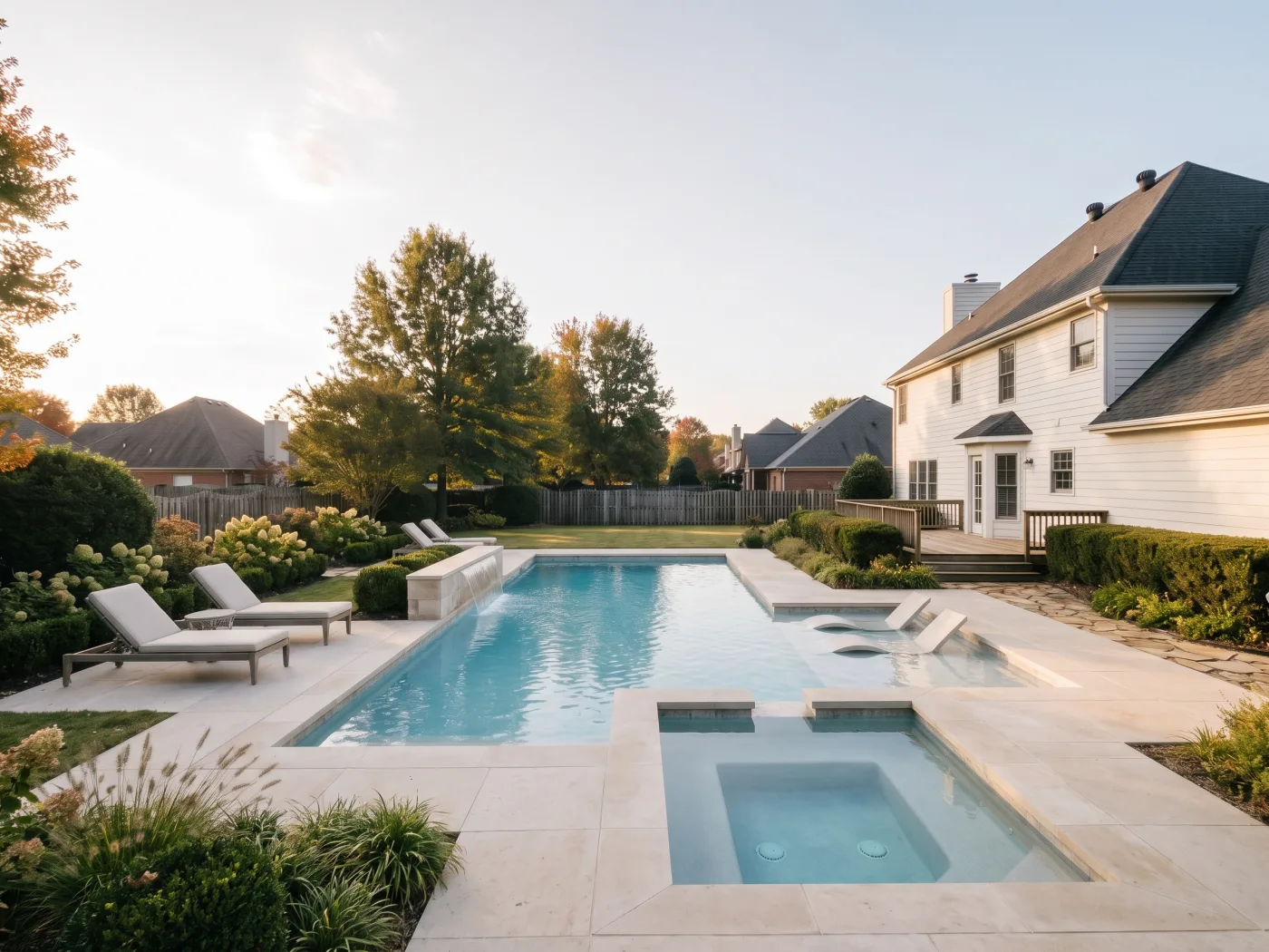 Backyard before a pool concept