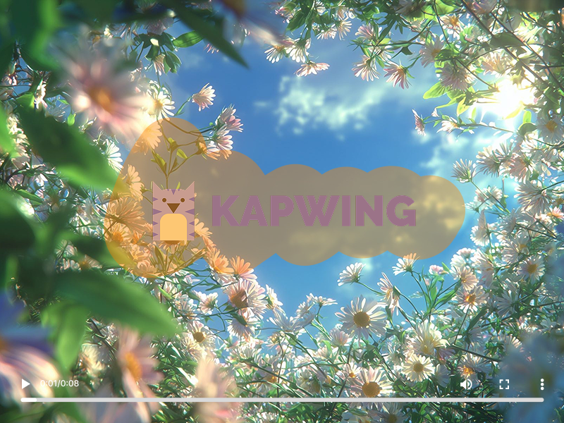 Comparison of cropping, blurring, and AI reconstruction for a Kapwing watermark