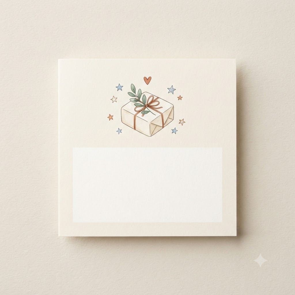 Warm AI thank you card for a small business customer order