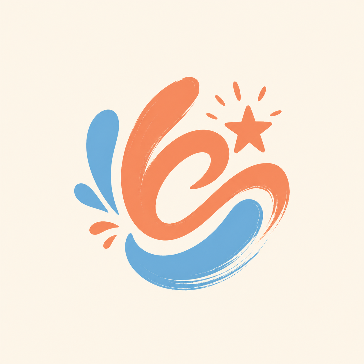 Playful hand-drawn logo style for a creative studio