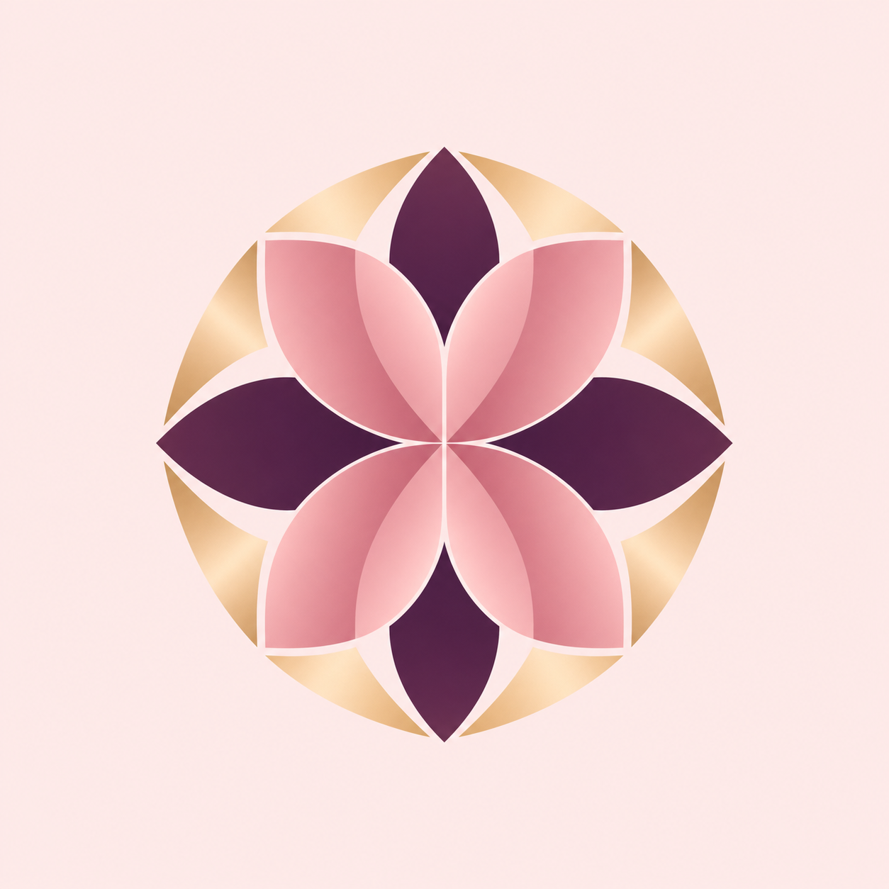 AI-generated elegant flower emblem logo for a beauty ecommerce brand