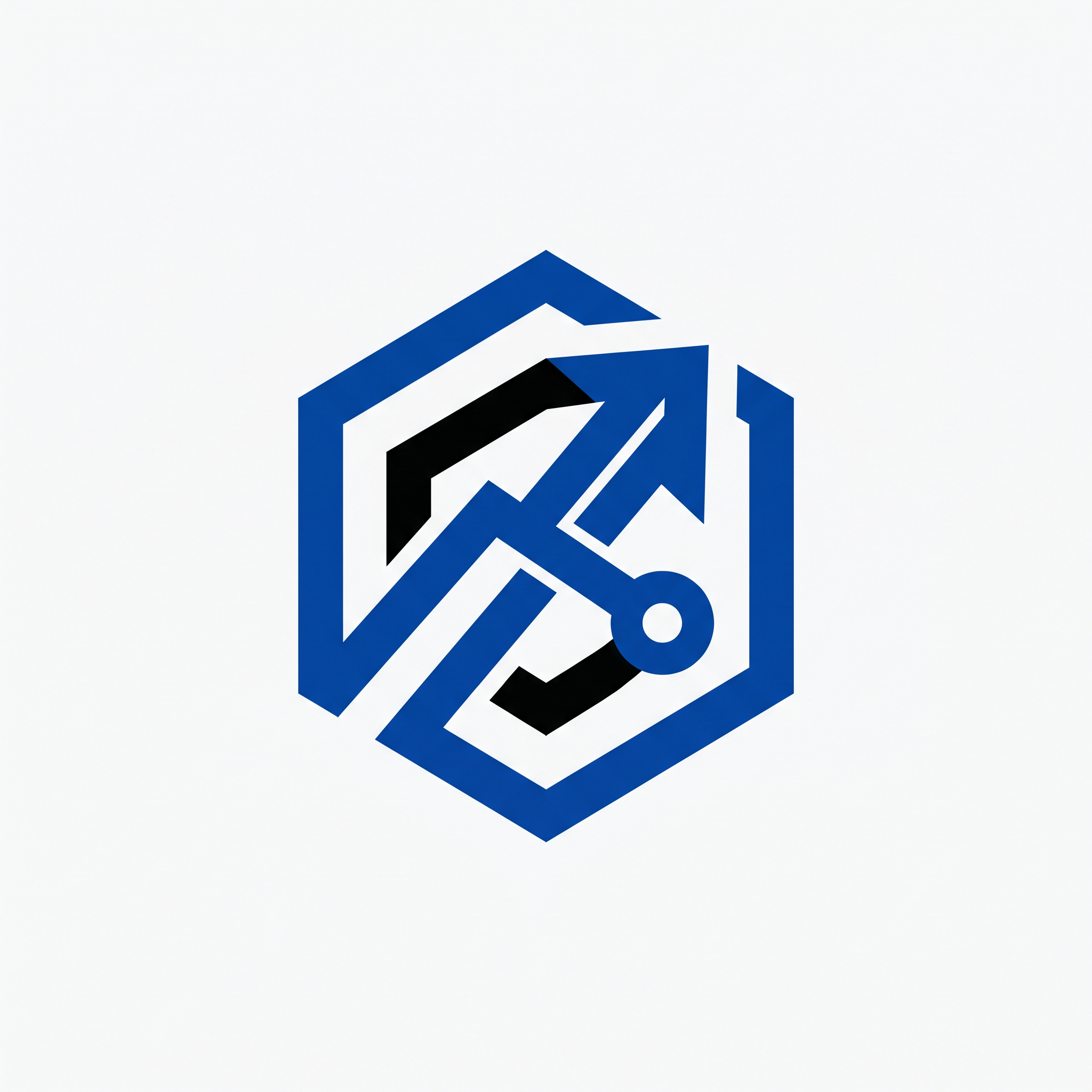 Minimal geometric logo design generated by AI