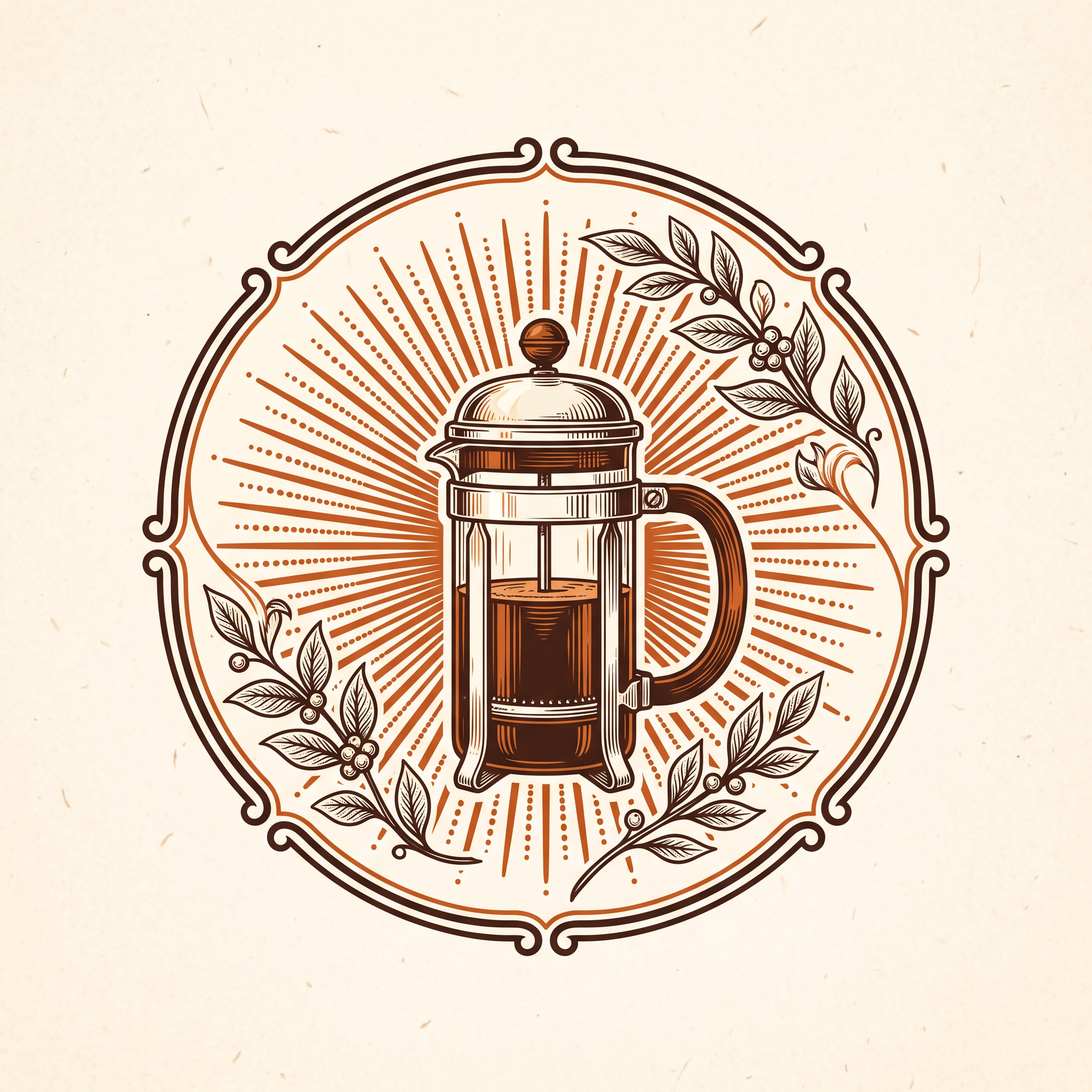 Modern takeaway coffee logo with dynamic bean and cup