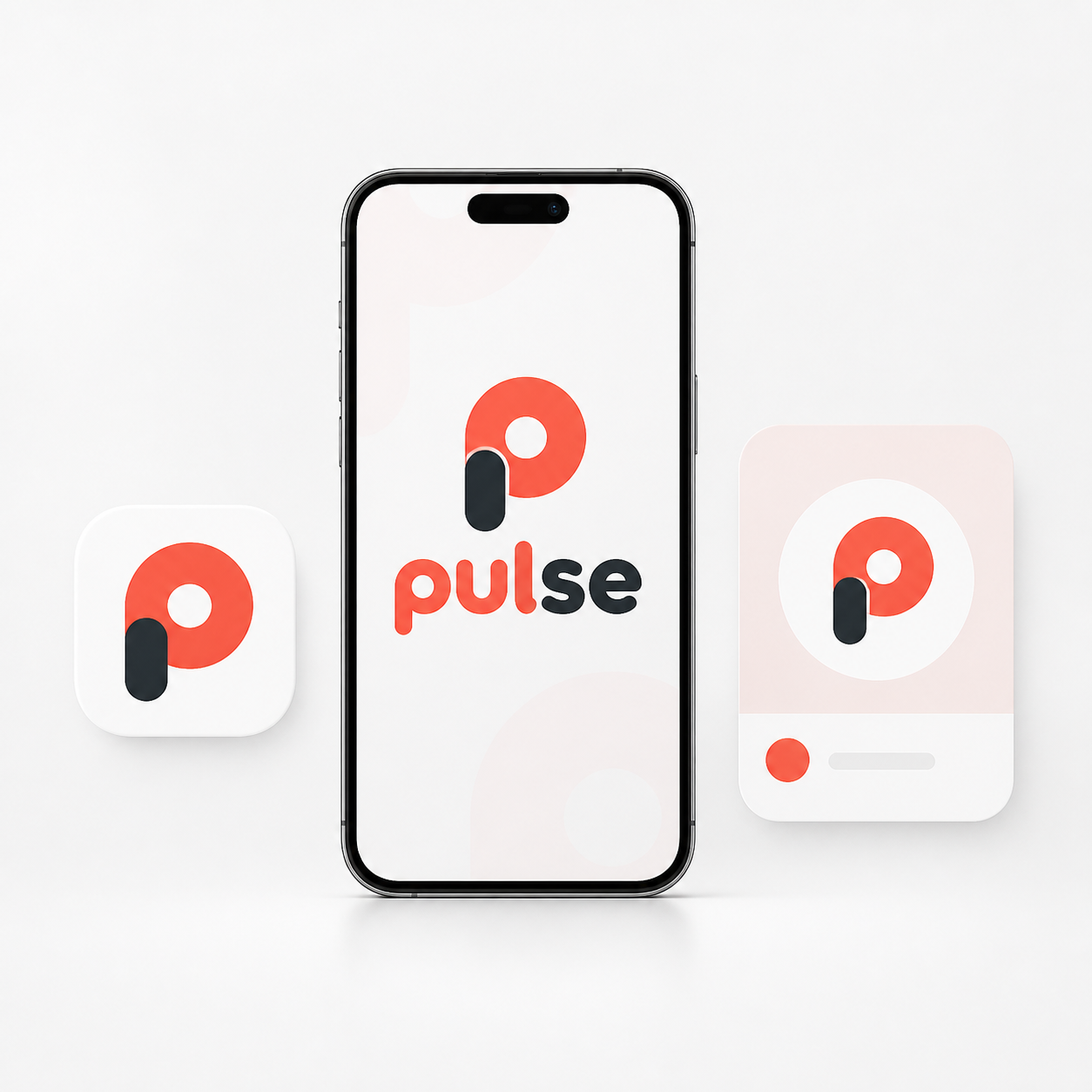 Rounded AI font logo adapted for a mobile app icon and splash screen