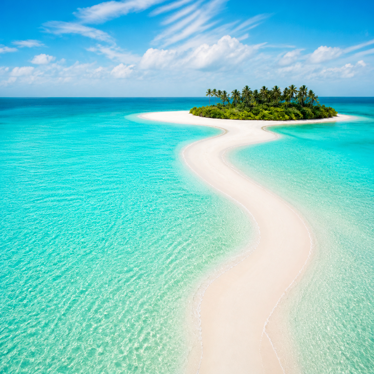 Tropical island aerial Facebook cover