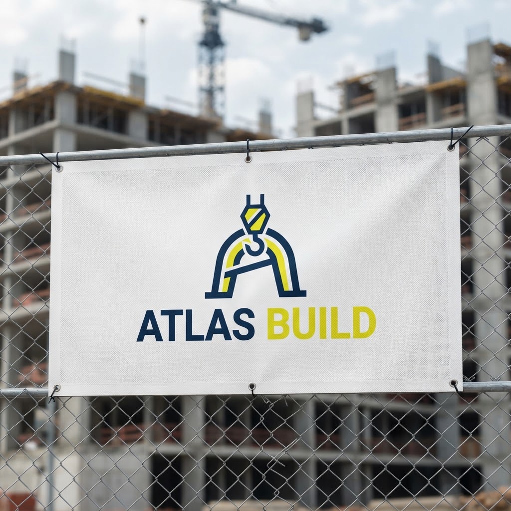 AI Construction Logos Generator preview of a crane-inspired builder logo