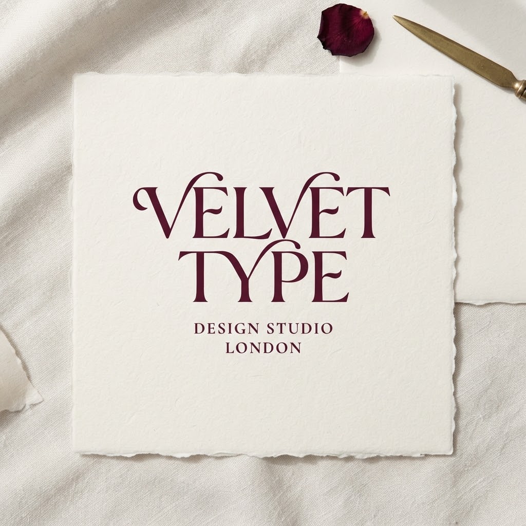 AI Text Logos Generator result for a playful beauty brand wordmark
