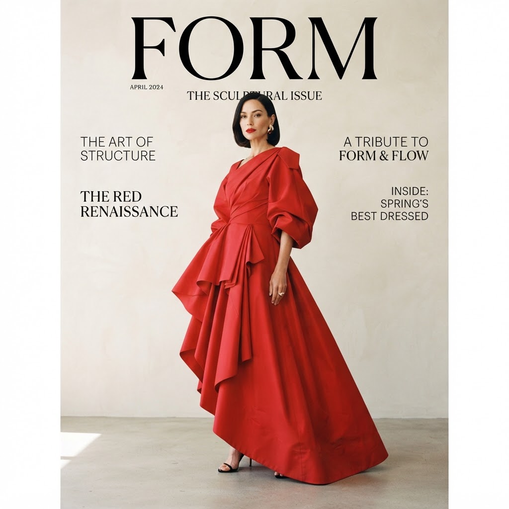 Luxury fashion magazine cover titled Form