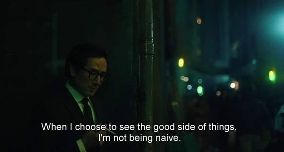 Caption embedded in a dark video scene
