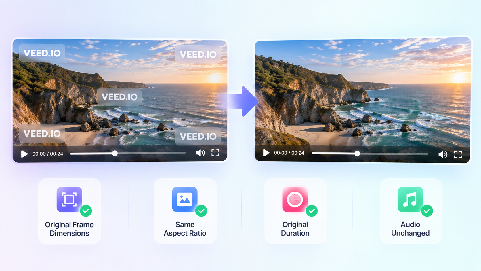 Original video format retained