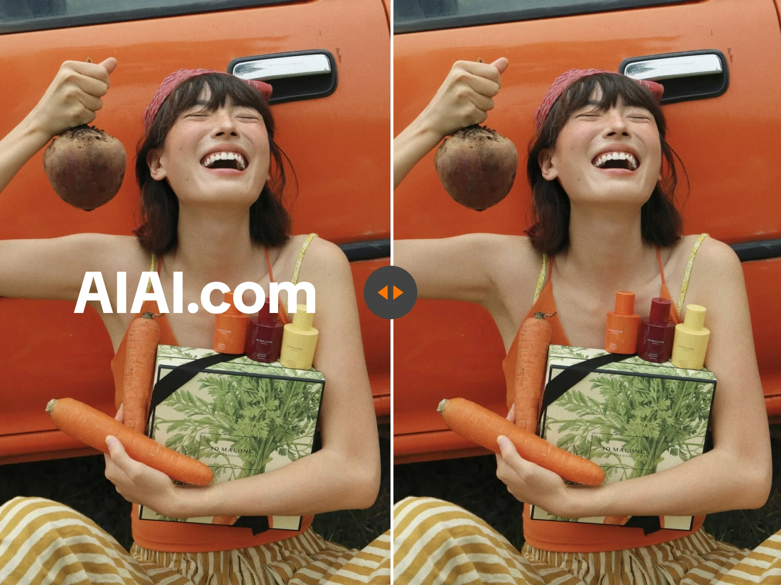 Image watermark removal before and after