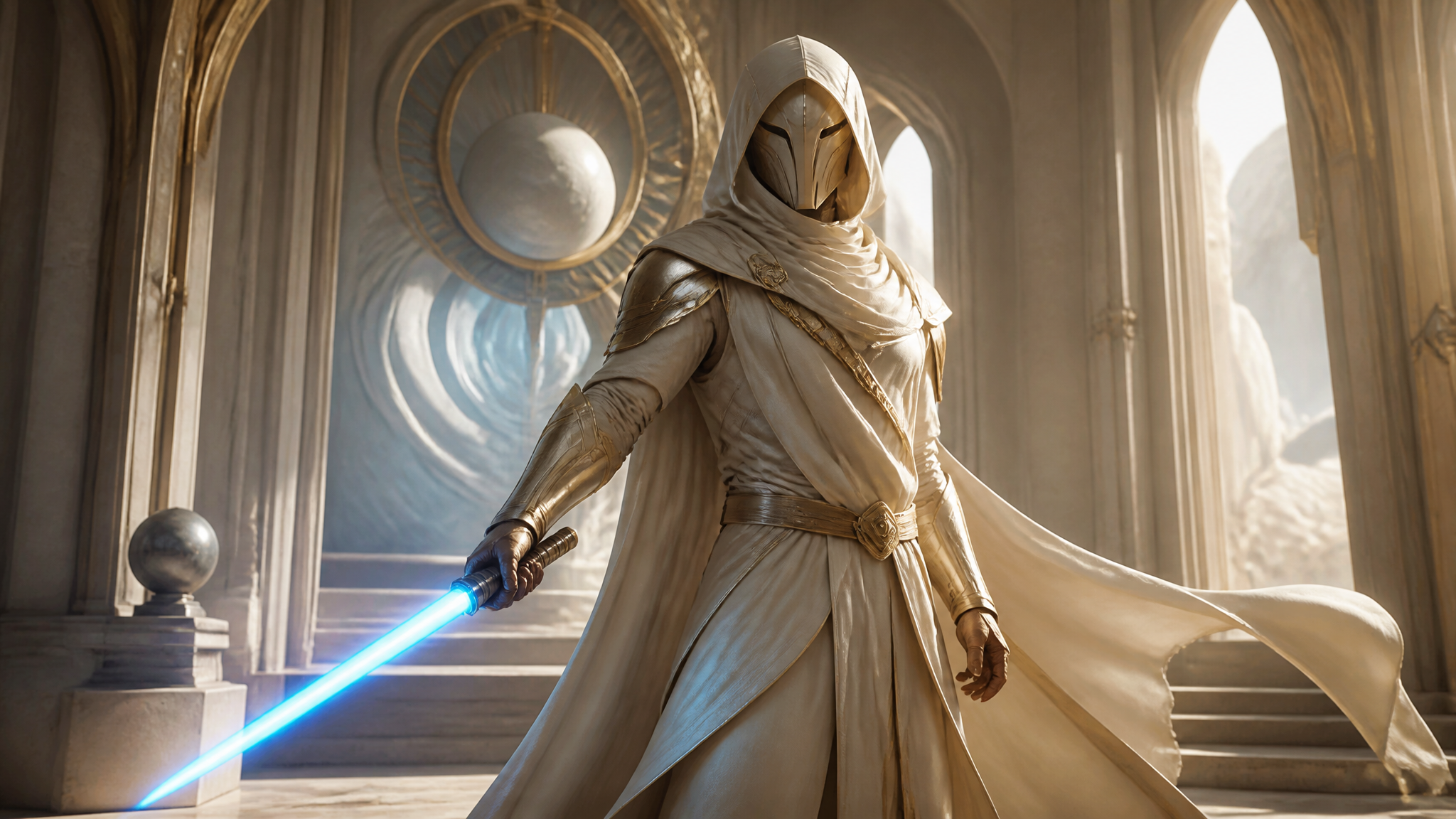 AI Star Wars Generator Bright Space Guardian Character Renderings