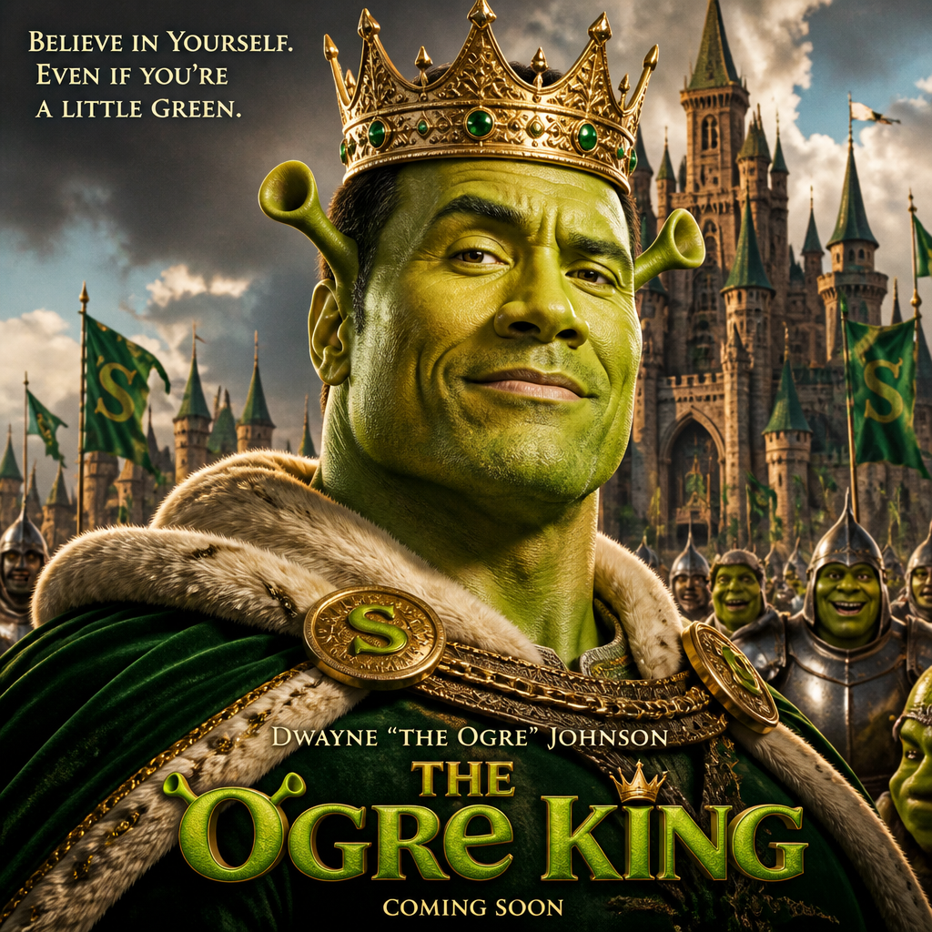 AI Shrek Generator 将男性照片变成绿色食人魔国王效果图