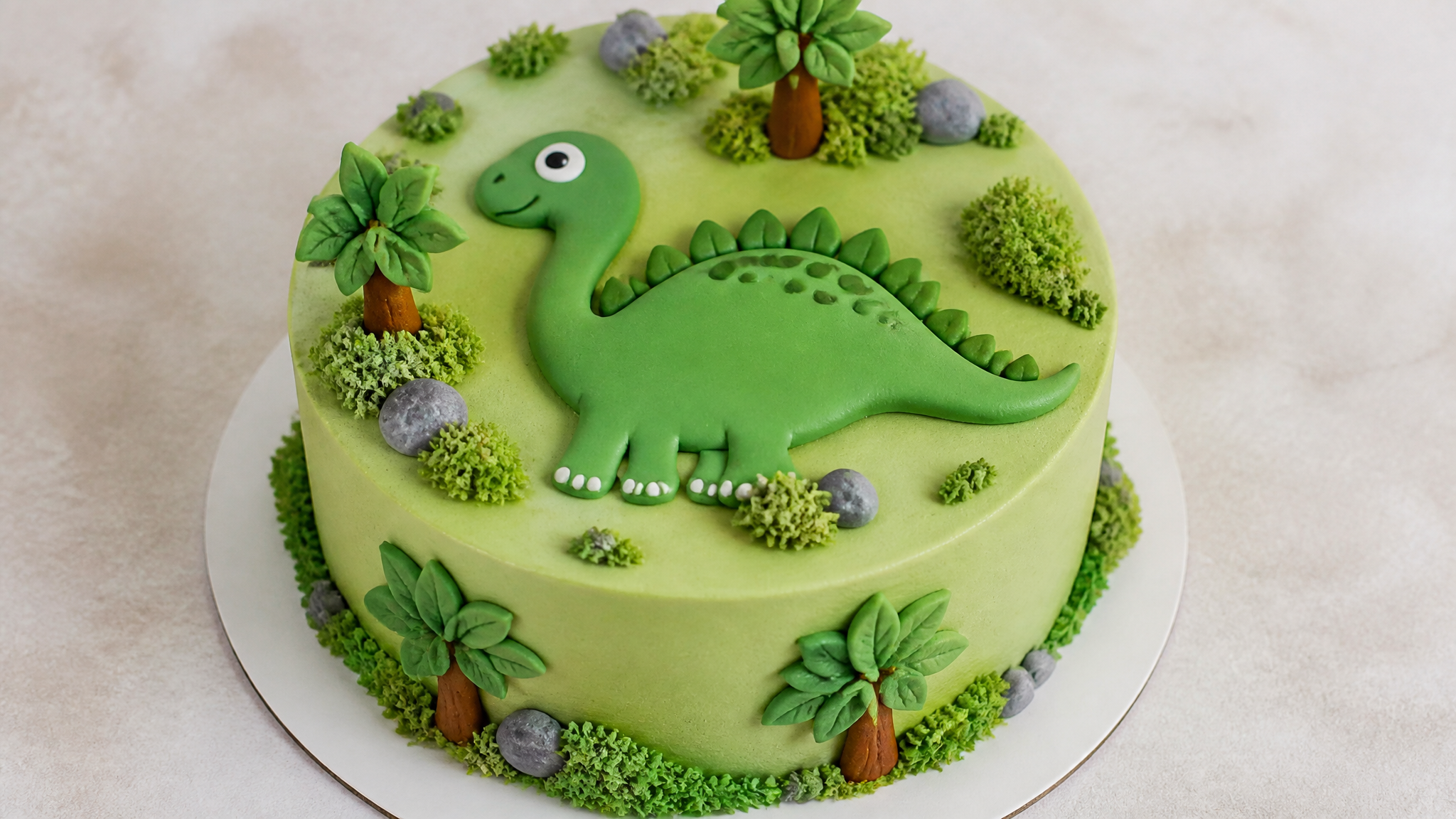 AI Cake Generator Dinosaur Theme Creative Birthday cake effect picture