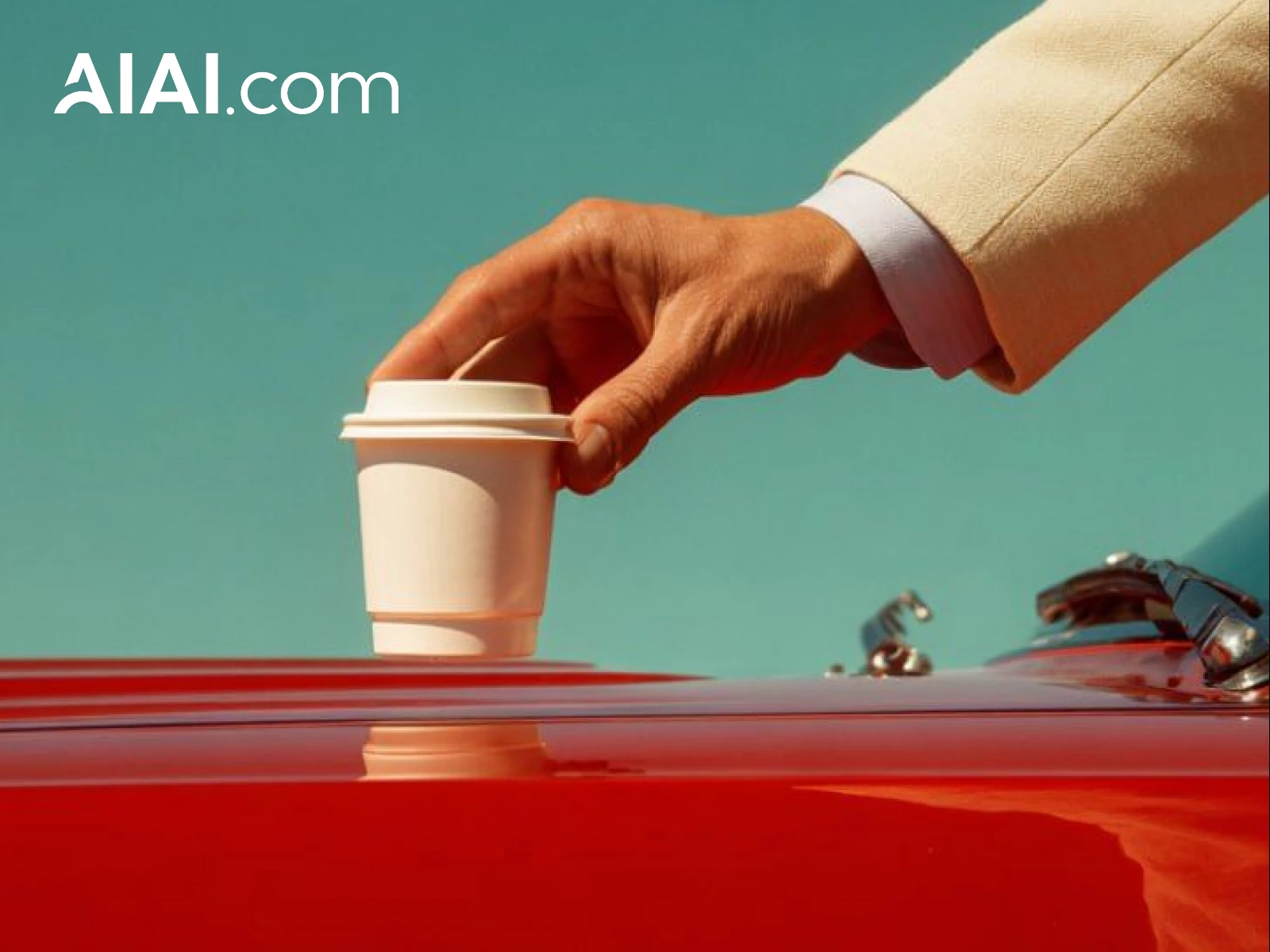 Example of a fixed corner watermark