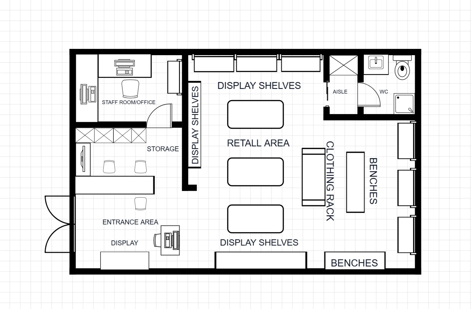 Shop Floor Plan Template
