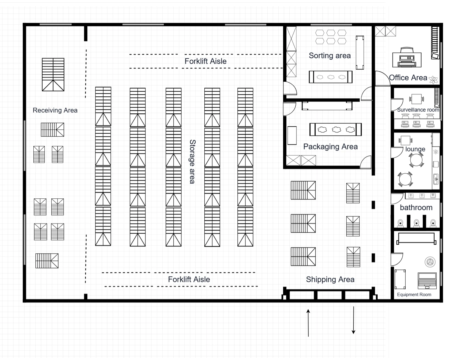 Warehouse Floor Plan Template
