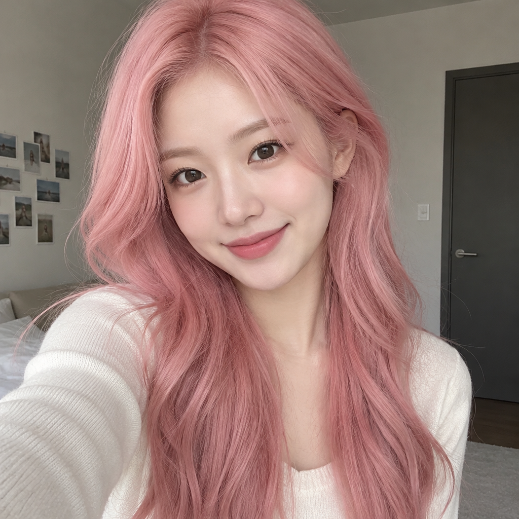 AI Hair Color Replacement: Changing black hair to pink