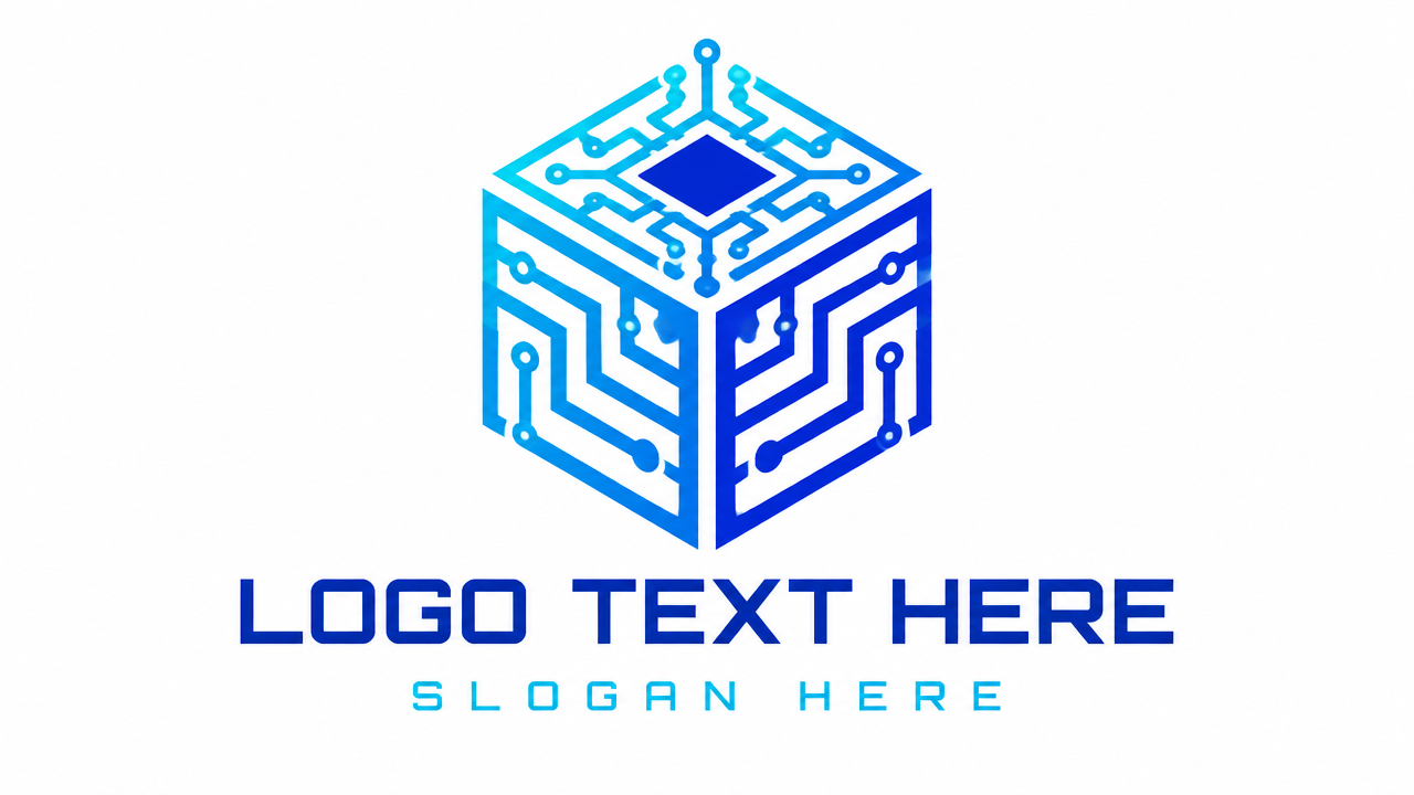 Dynamic fintech data stream wave logo with placeholder text