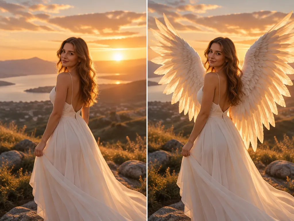 Angel Wings To Photo