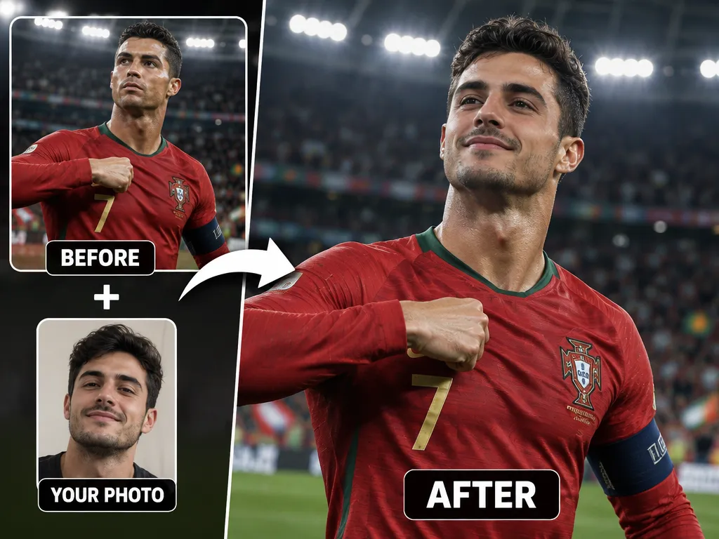 Swap Faces With World Cup Players