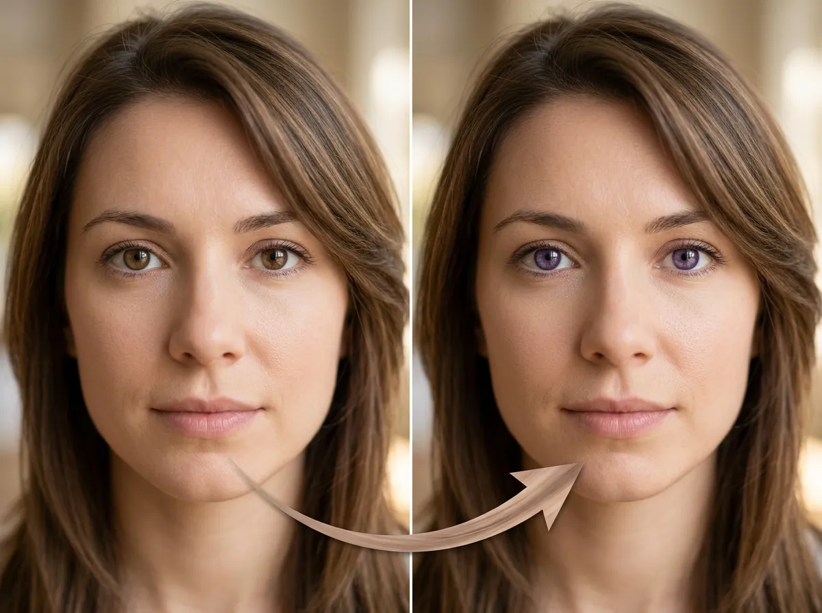 AI Purple Eye Filter