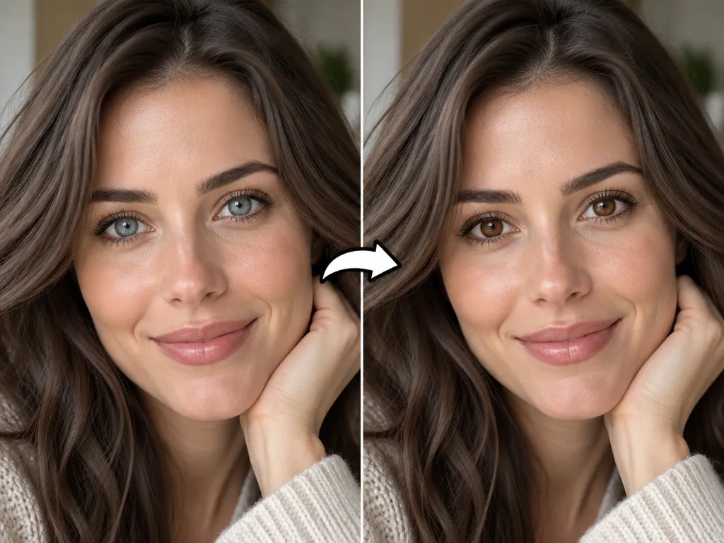 AI Brown Eye Filter