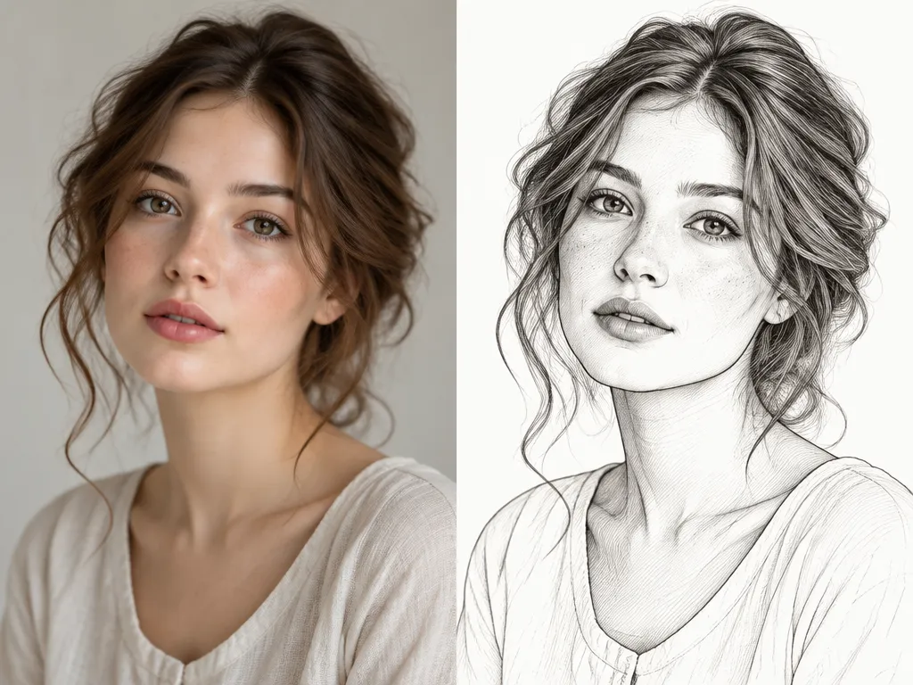 Photo To Line Drawing